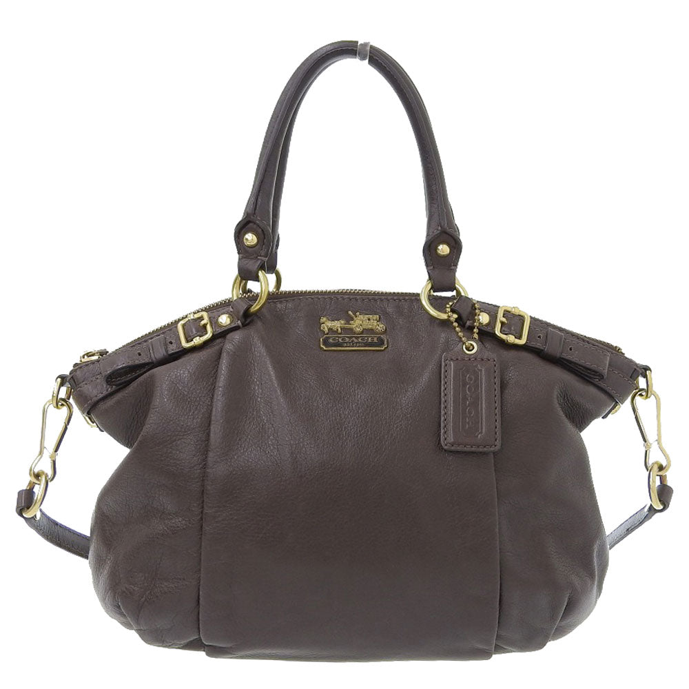 Coach Leather 2WAY Bag Handbag 18609