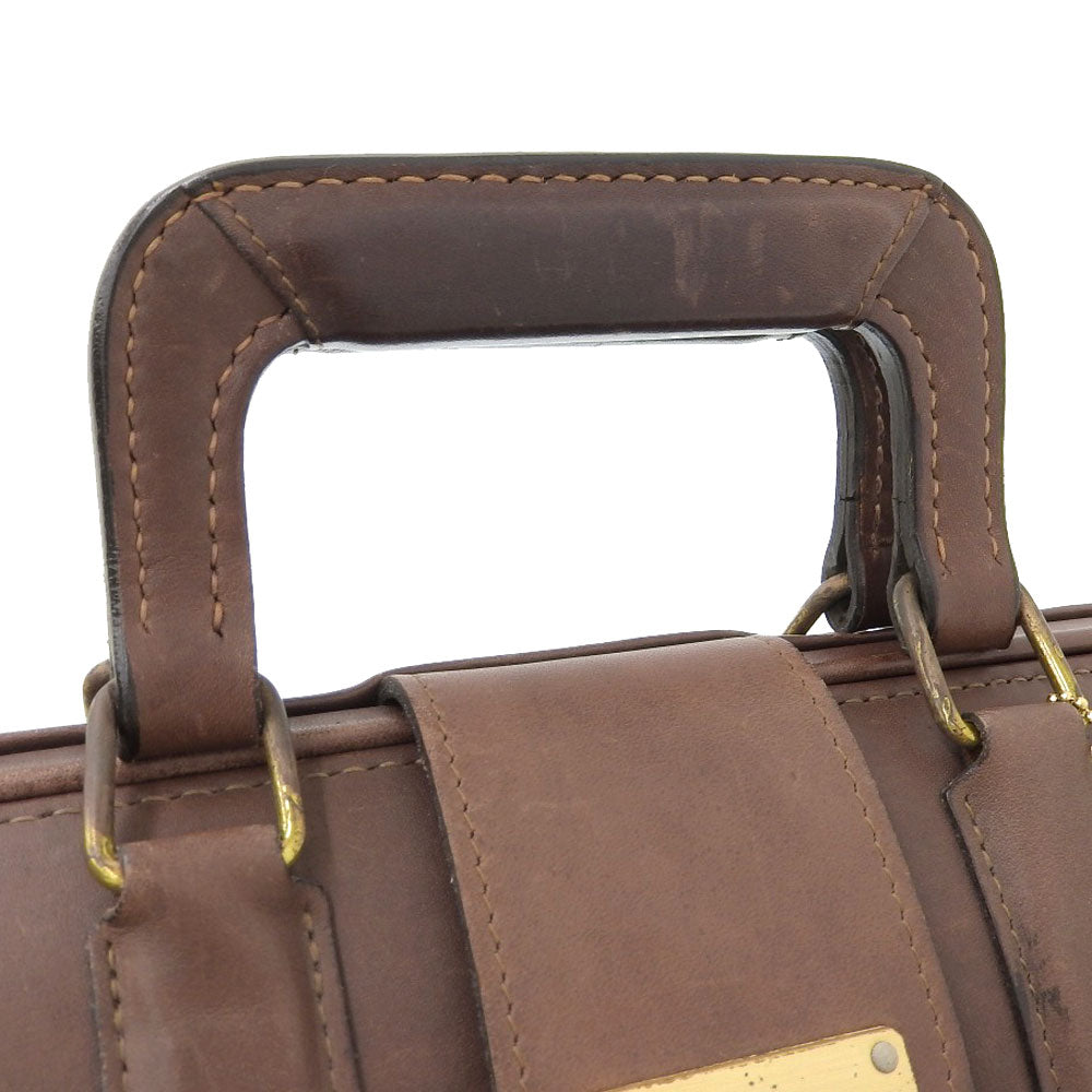 Coach Leather Briefcase Business Bag Brown