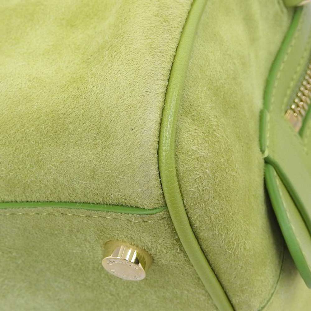 Giorgio Armani 2WAY Suede Bag Green