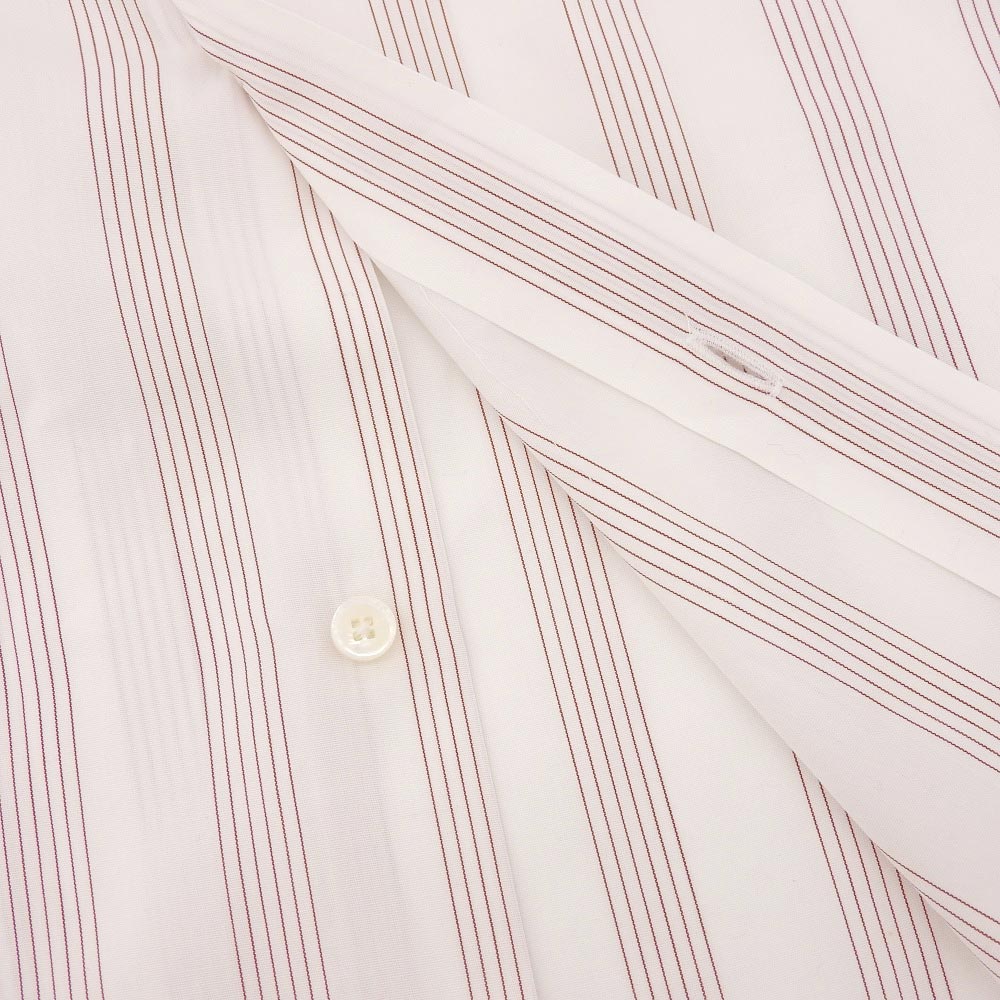 Louis Vuitton Striped Cotton Shirt White in Great Condition