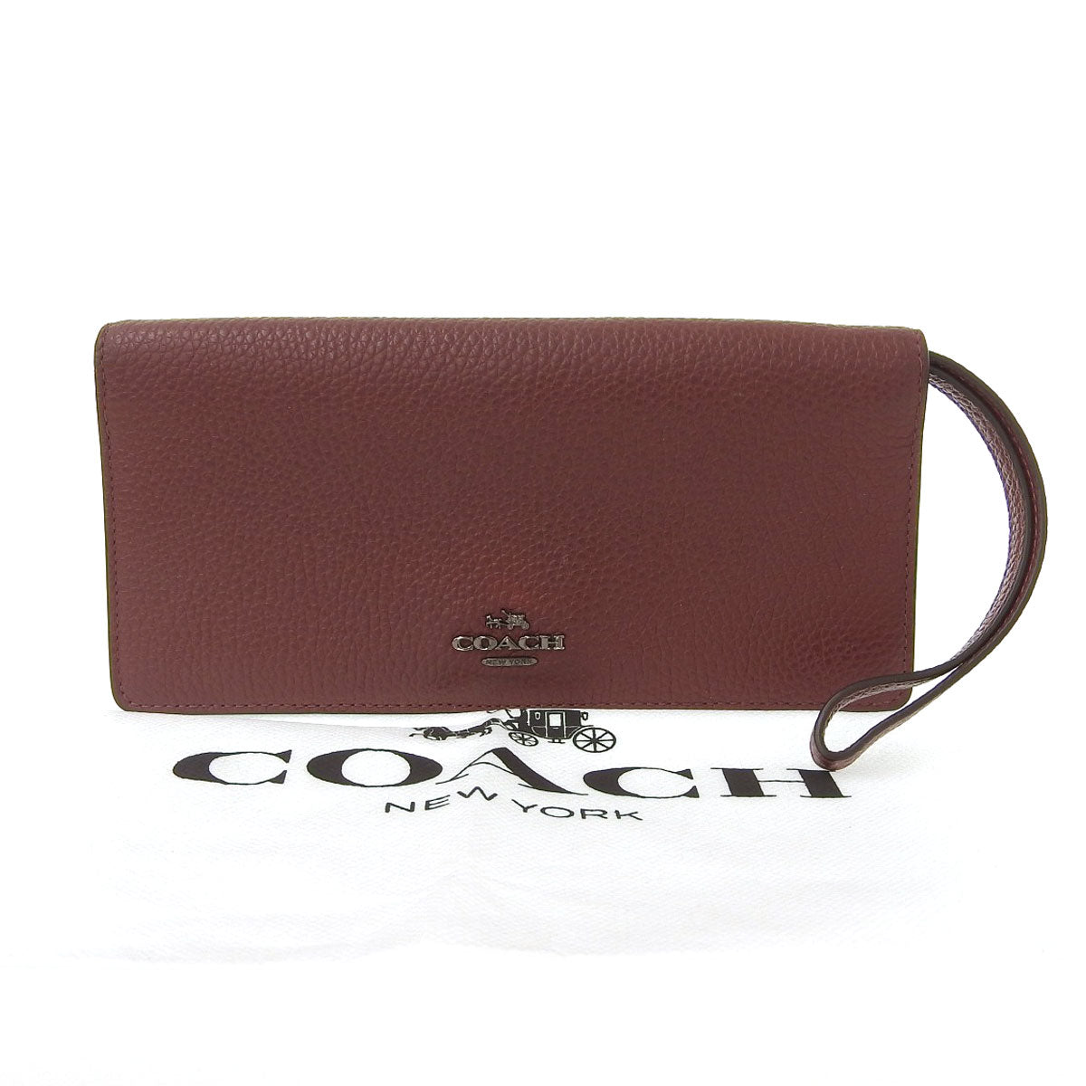 Coach Leather Bifold Wallet Brown 23590