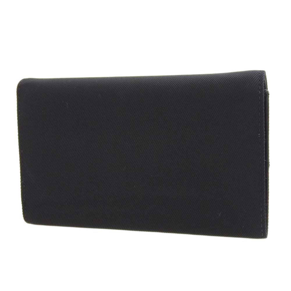 Fendi Logo Trifold Wallet Black in Very Good Condition