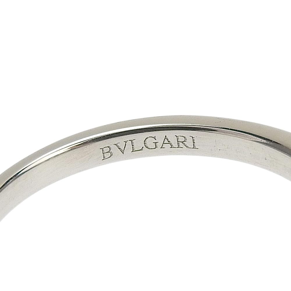 Bvlgari Pt950 Diamond Solitaire Ring Size 8.5