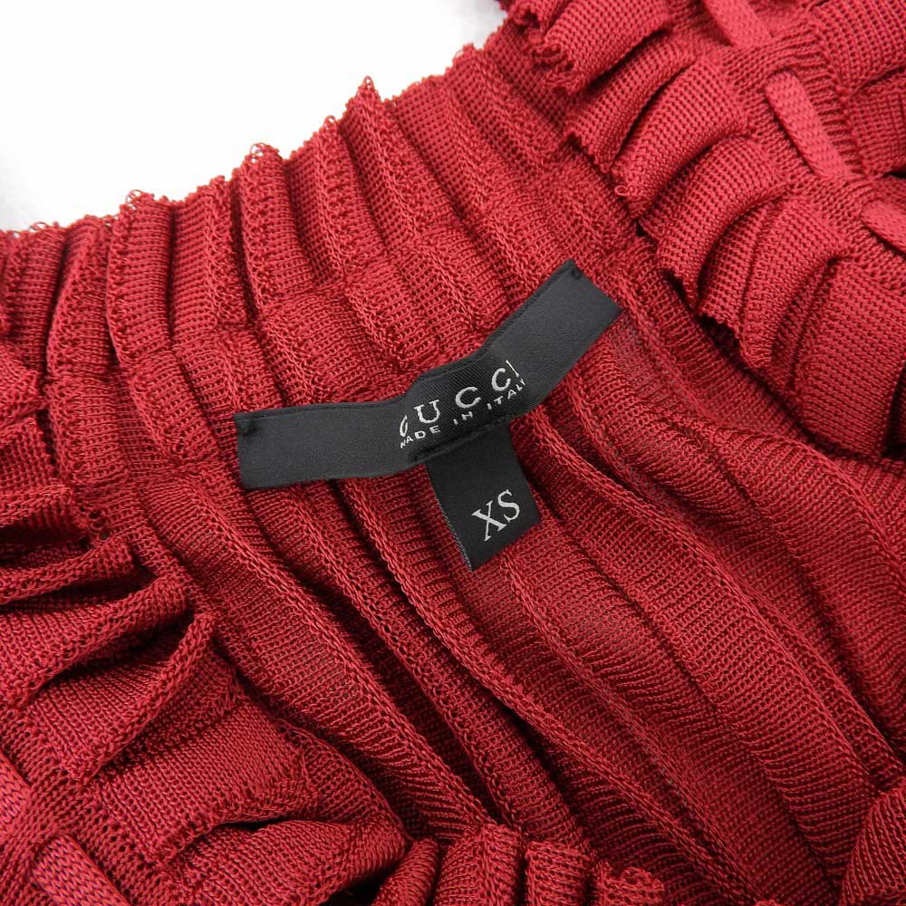 Gucci Gathered Top Red XS in Excellent Condition