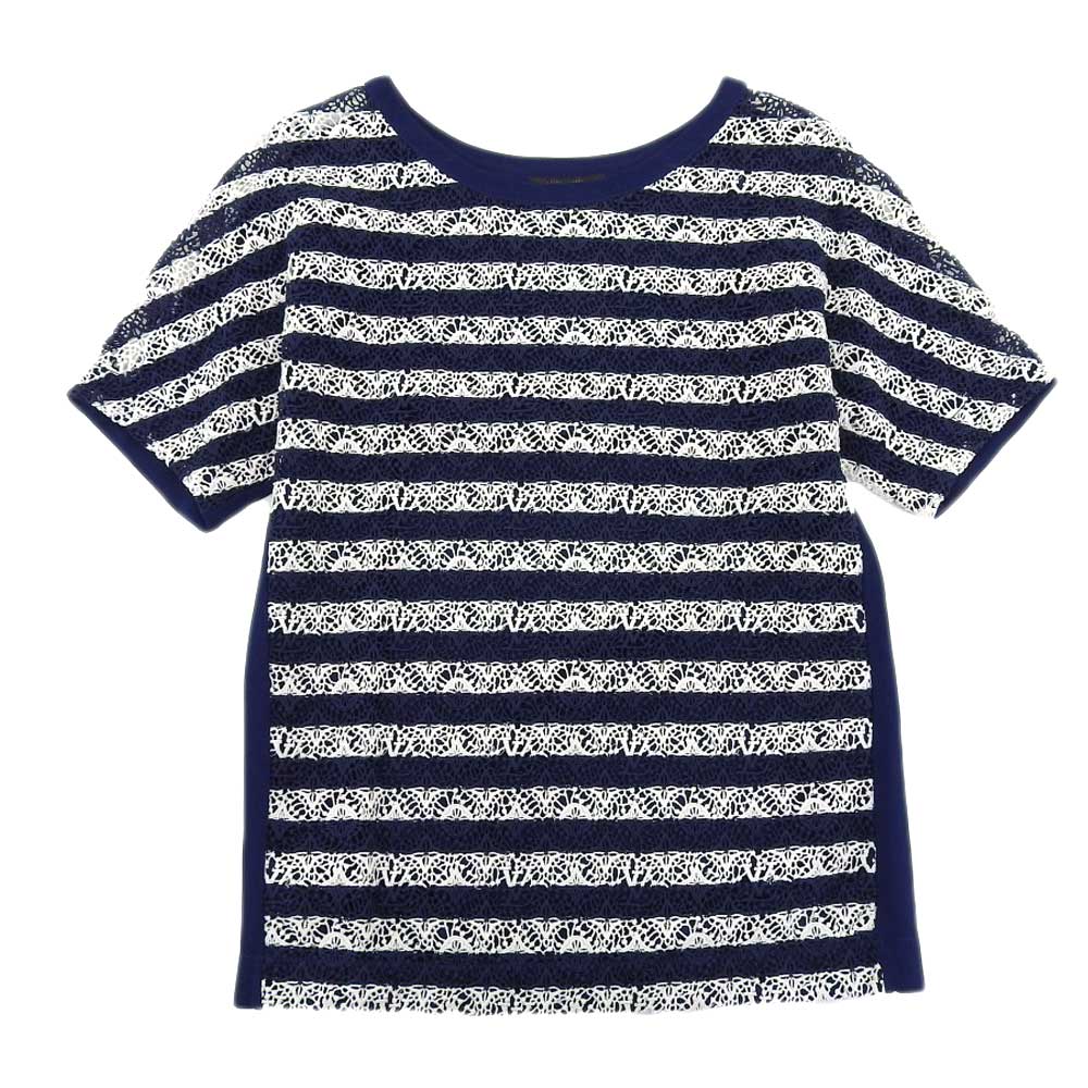 Louis Vuitton Monogram Border T-Shirt Cotton 82% Polyester 18% XS in Excellent Condition