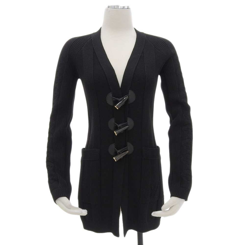 Louis Vuitton Wool Cardigan Black XS