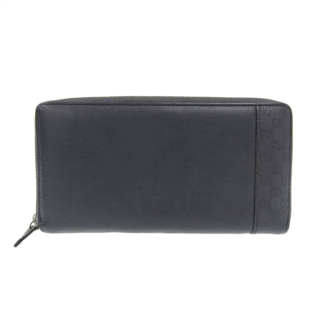 Gucci Leather Round Zipper Long Wallet 256439 in Very Good Condition