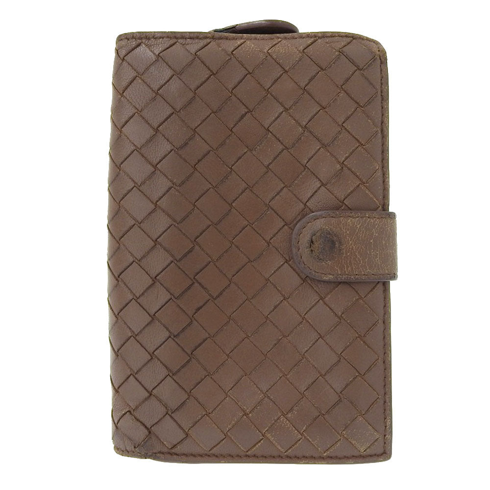 Bottega Veneta Leather Bifold Wallet Brown