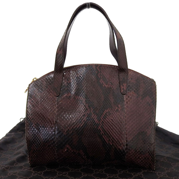 Gucci Python Handbag Bordeaux Rare