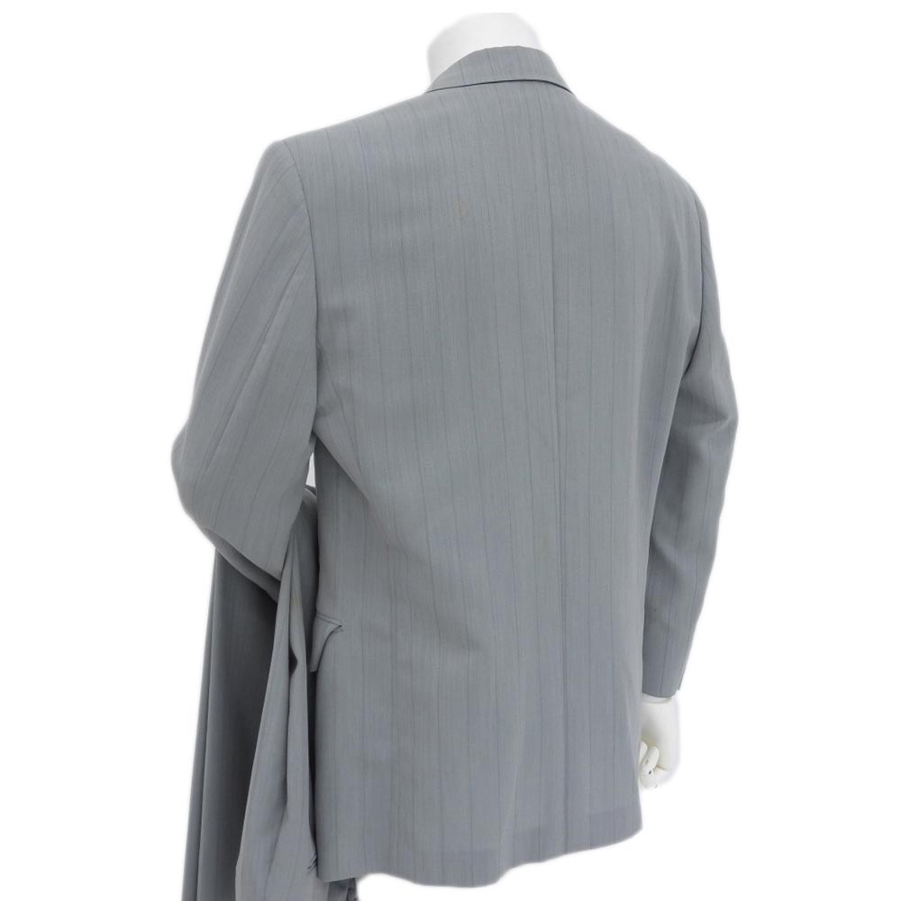 Christian Aujard Gray Suit Set Up M Wool 90% Polyester 10% in Fair Condition