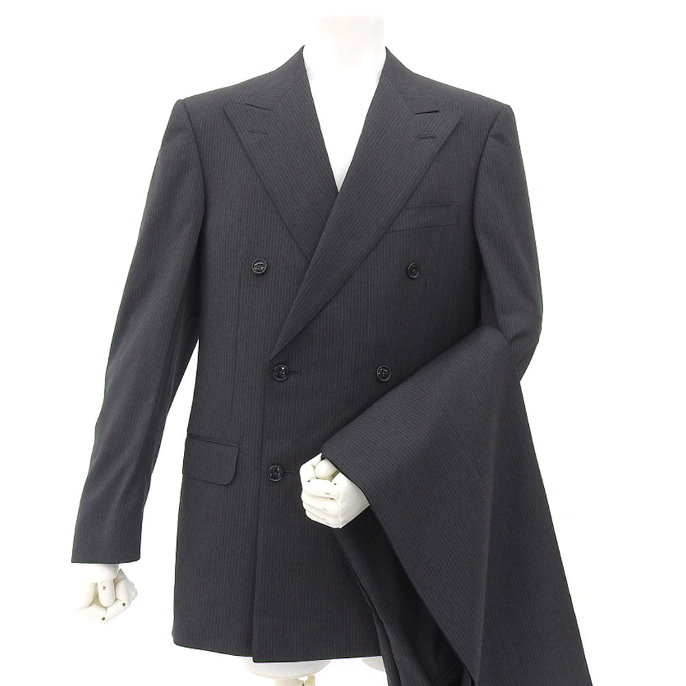 Ermenegildo Zegna Wool Suit Set Gray Striped