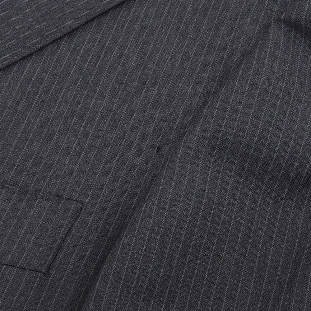 Ermenegildo Zegna Wool Suit Set Gray Striped