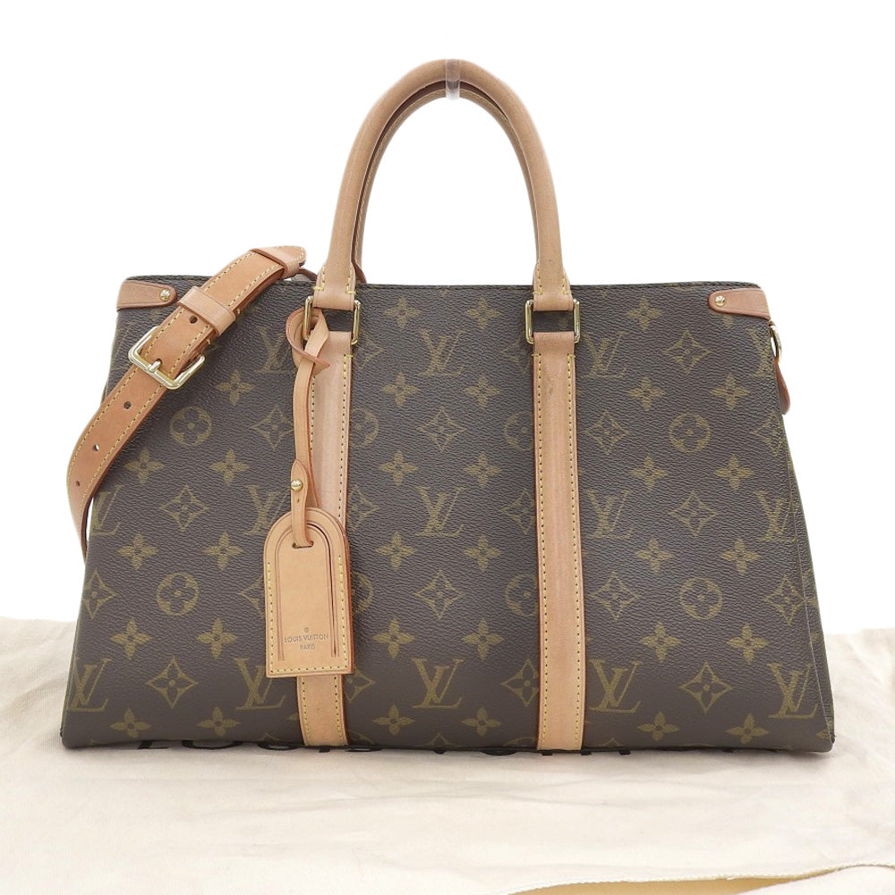 Louis Vuitton Monogram Soufflot MM 2-Way Handbag M44816 in Very Good Condition