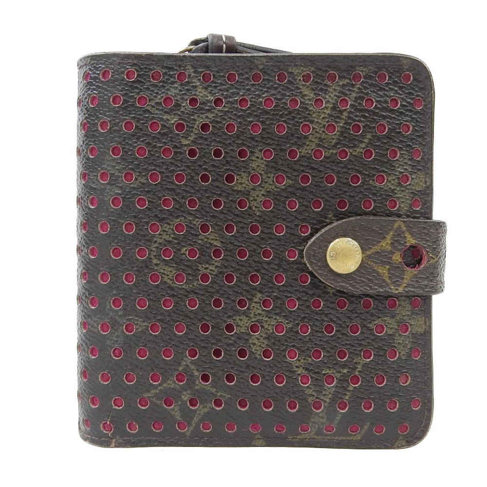 Louis Vuitton Monogram Perfo Compact Zip Wallet M95188