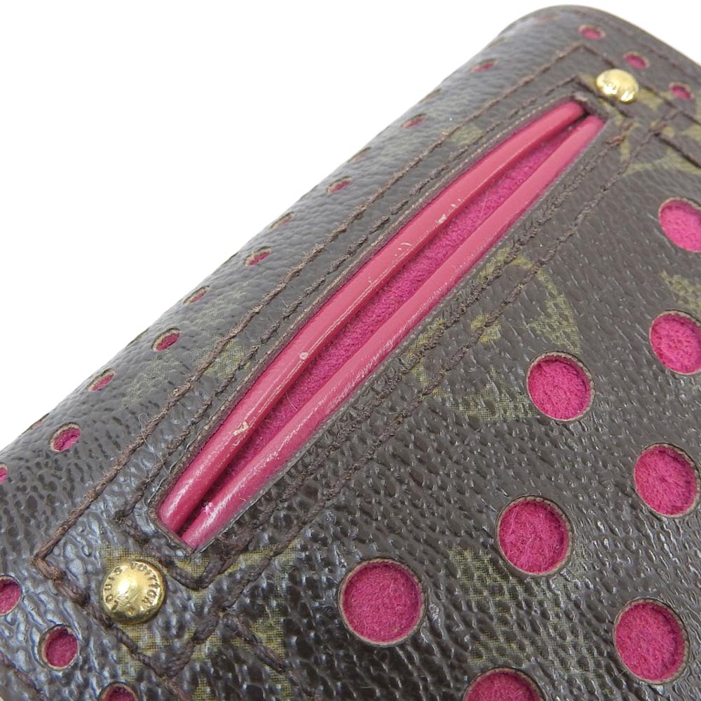 Louis Vuitton Monogram Perfo Compact Zip Wallet M95188