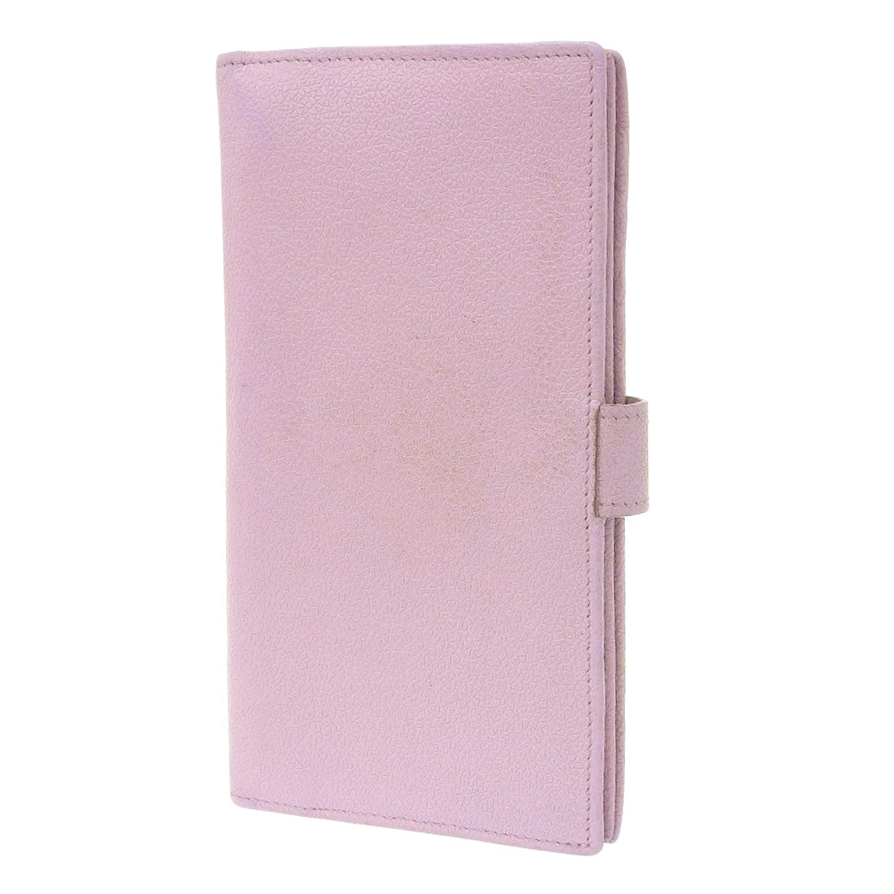 Bvlgari Leather Long Wallet Pink in Very Good Condition