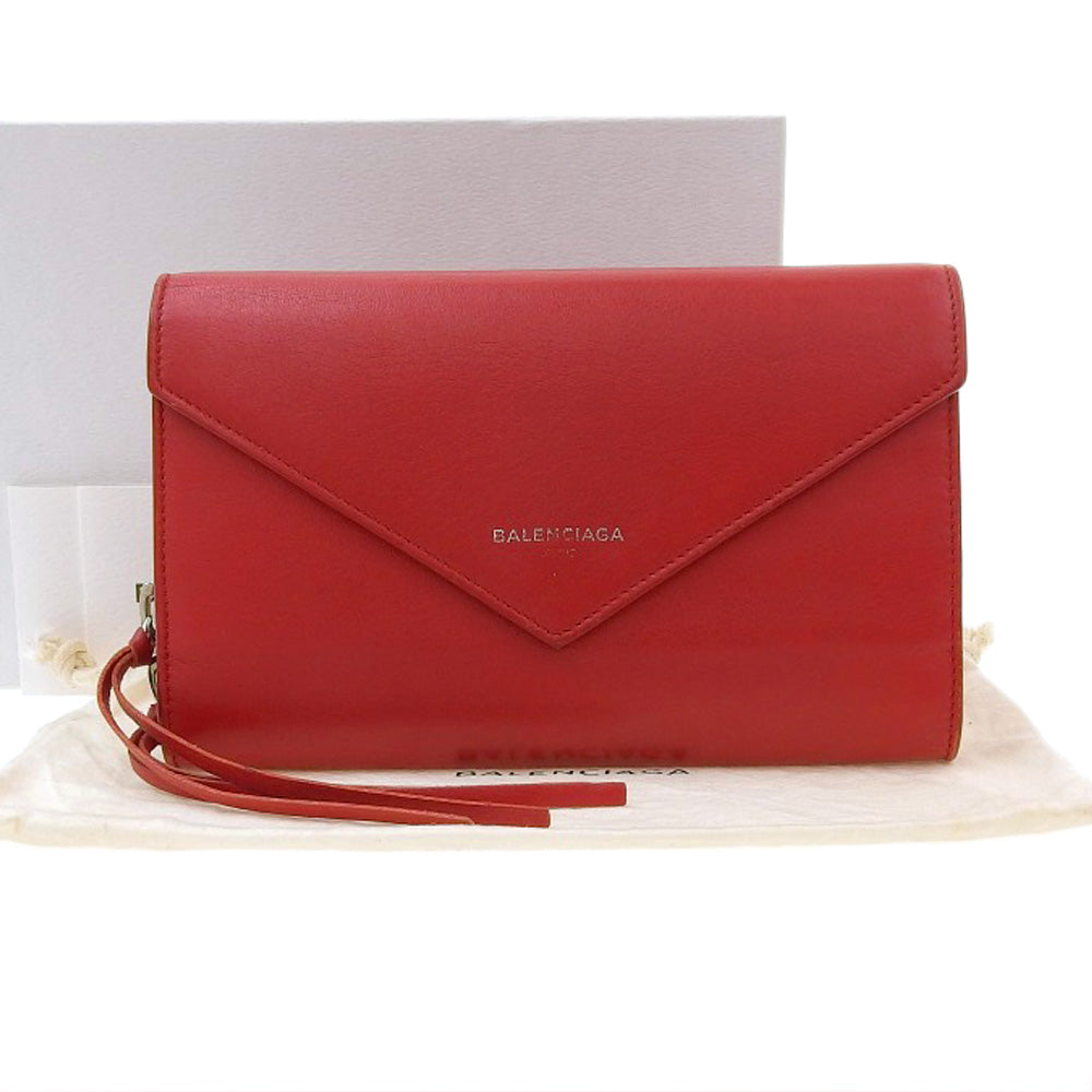 Balenciaga Leather Zip Around Long Wallet 371661