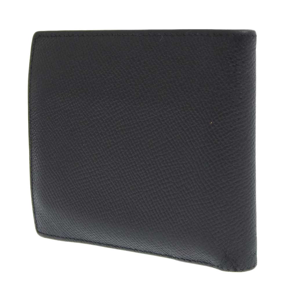 Bvlgari Leather Classico Bifold Wallet Black in Good Condition