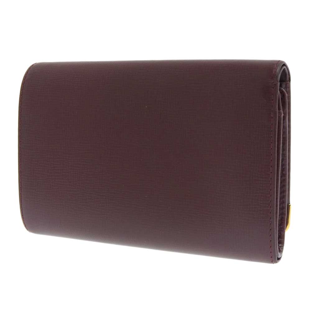 Cartier Must Line Leather Bifold Wallet Bordeaux L3000223 Vintage in Great Condition