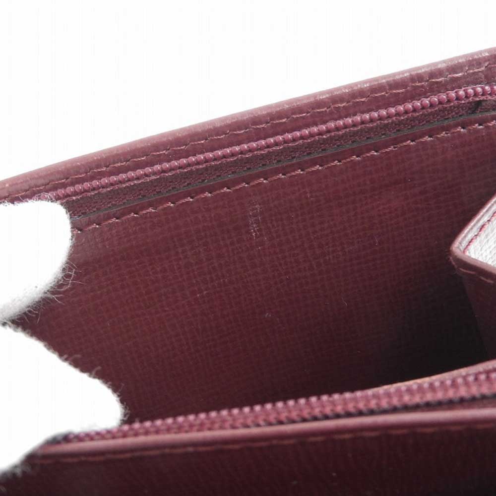 Cartier Must Line Leather Bifold Wallet Bordeaux L3000223 Vintage in Great Condition