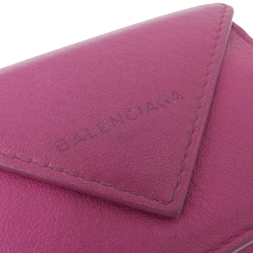 Balenciaga Leather Paper Mini Wallet 391446 in Good Condition