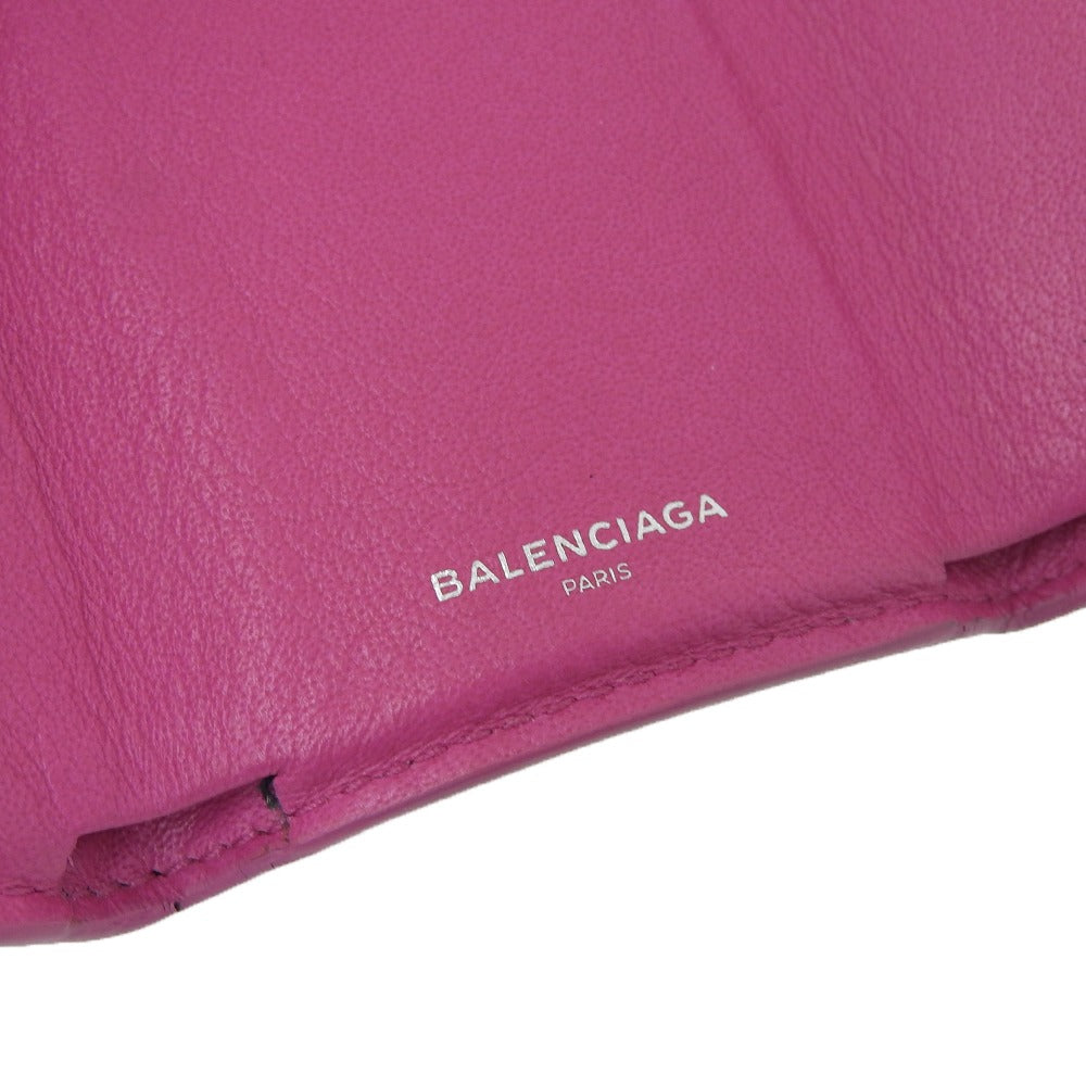 Balenciaga Leather Paper Mini Wallet 391446