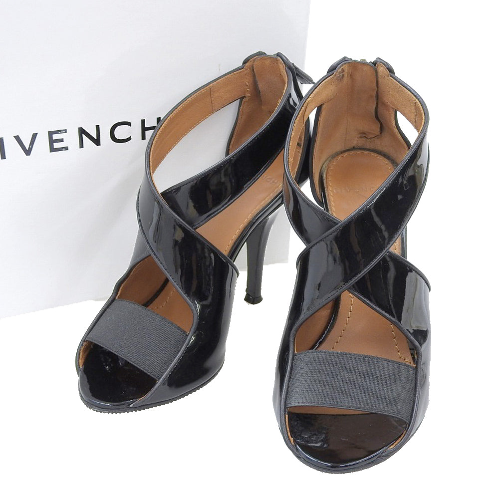 Givenchy Patent Leather Open Toe Pumps