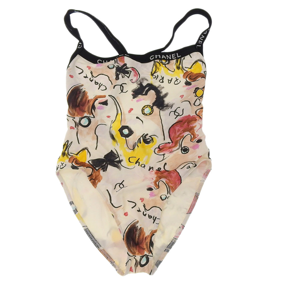 Chanel Multicolor Swimsuit Vintage 42