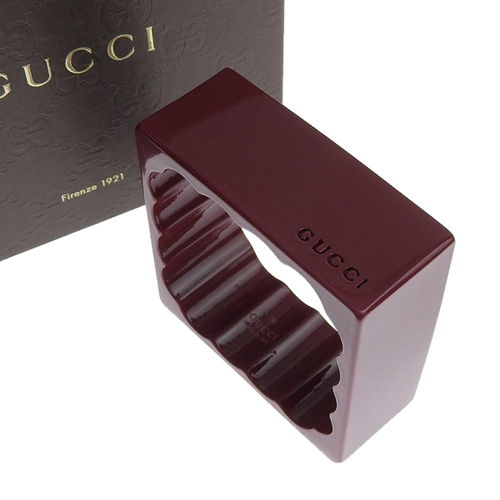 Gucci Wine Red Bangle 21cm M Size in Great Condition