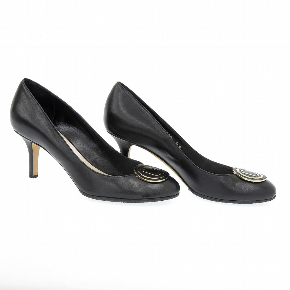 Christian Dior Leather Pumps Black FA0609 in Very Good Condition