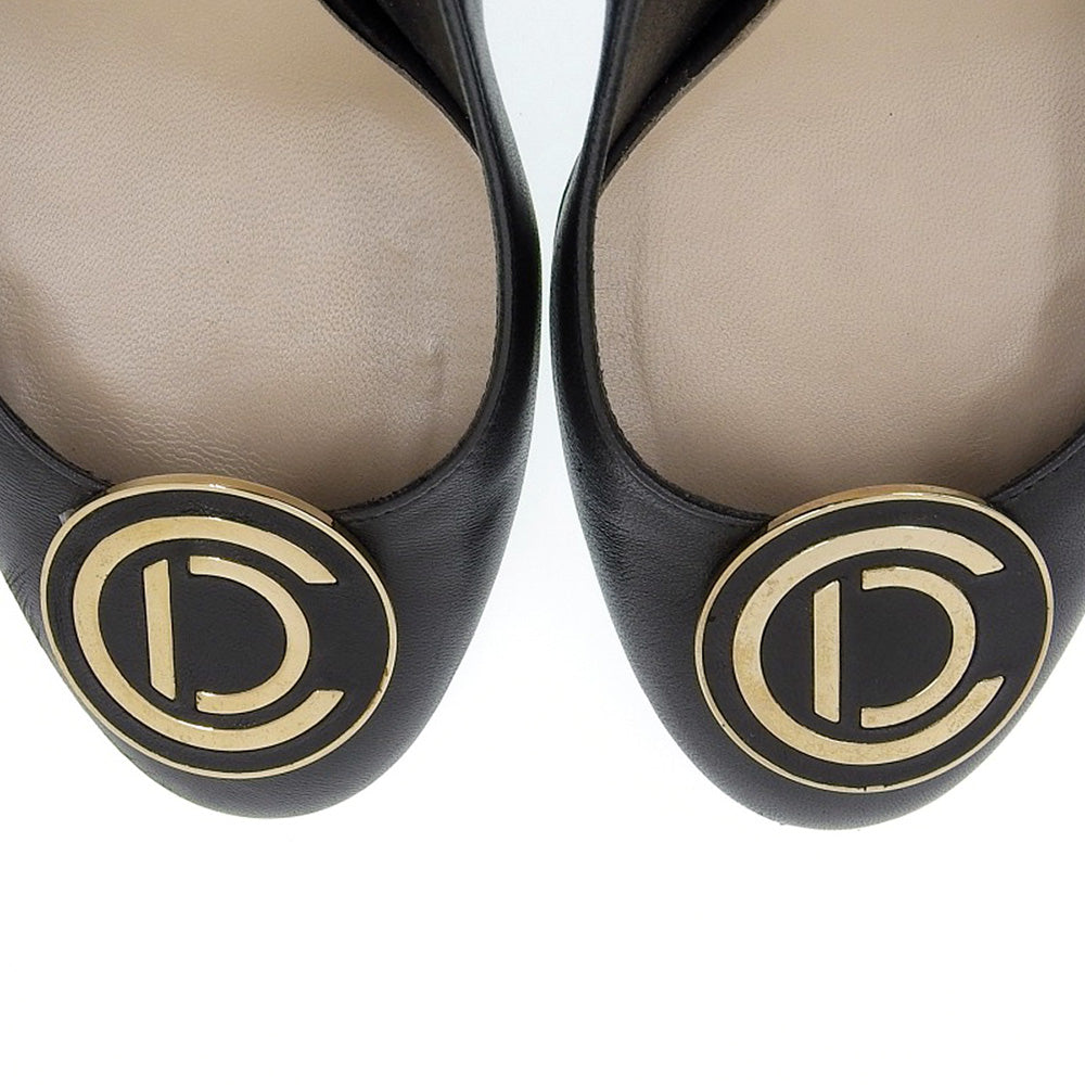 Christian Dior Leather Pumps Black FA0609 in Very Good Condition