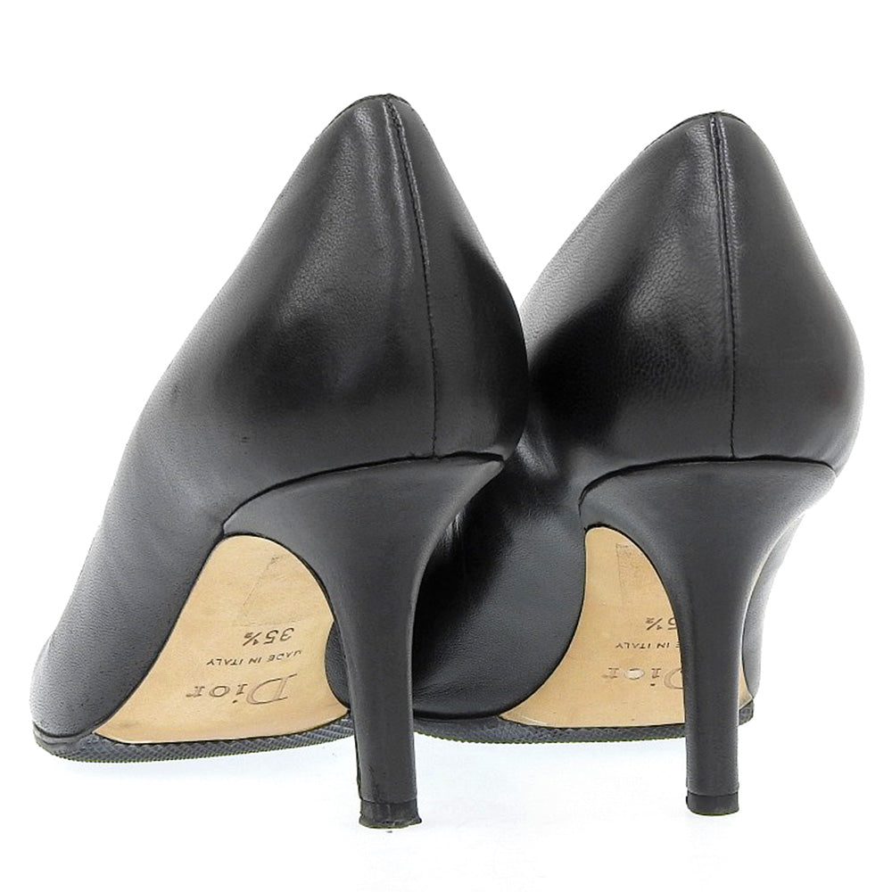 Christian Dior Leather Pumps Black FA0609 in Very Good Condition