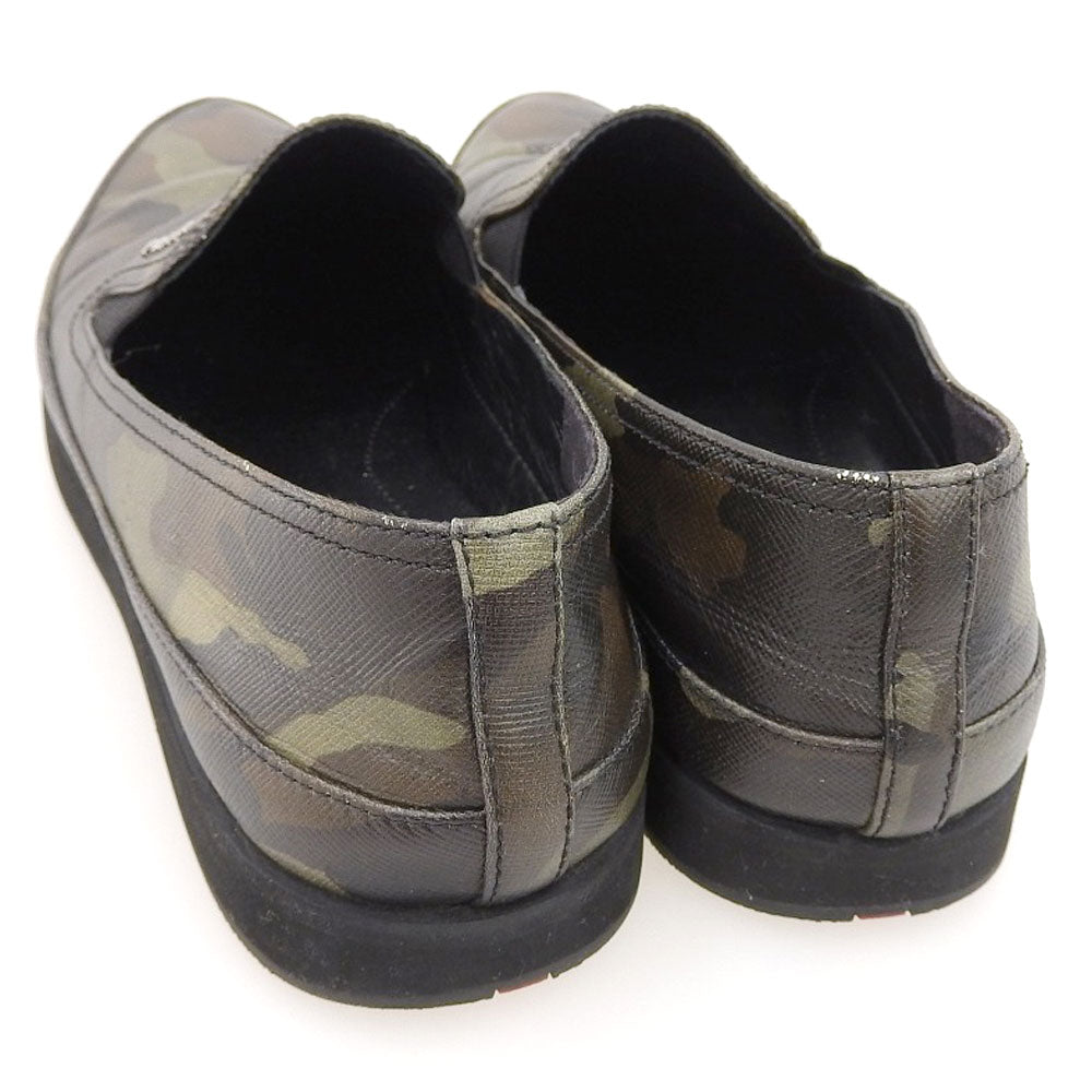 Prada Camouflage Leather Slip-On Shoes