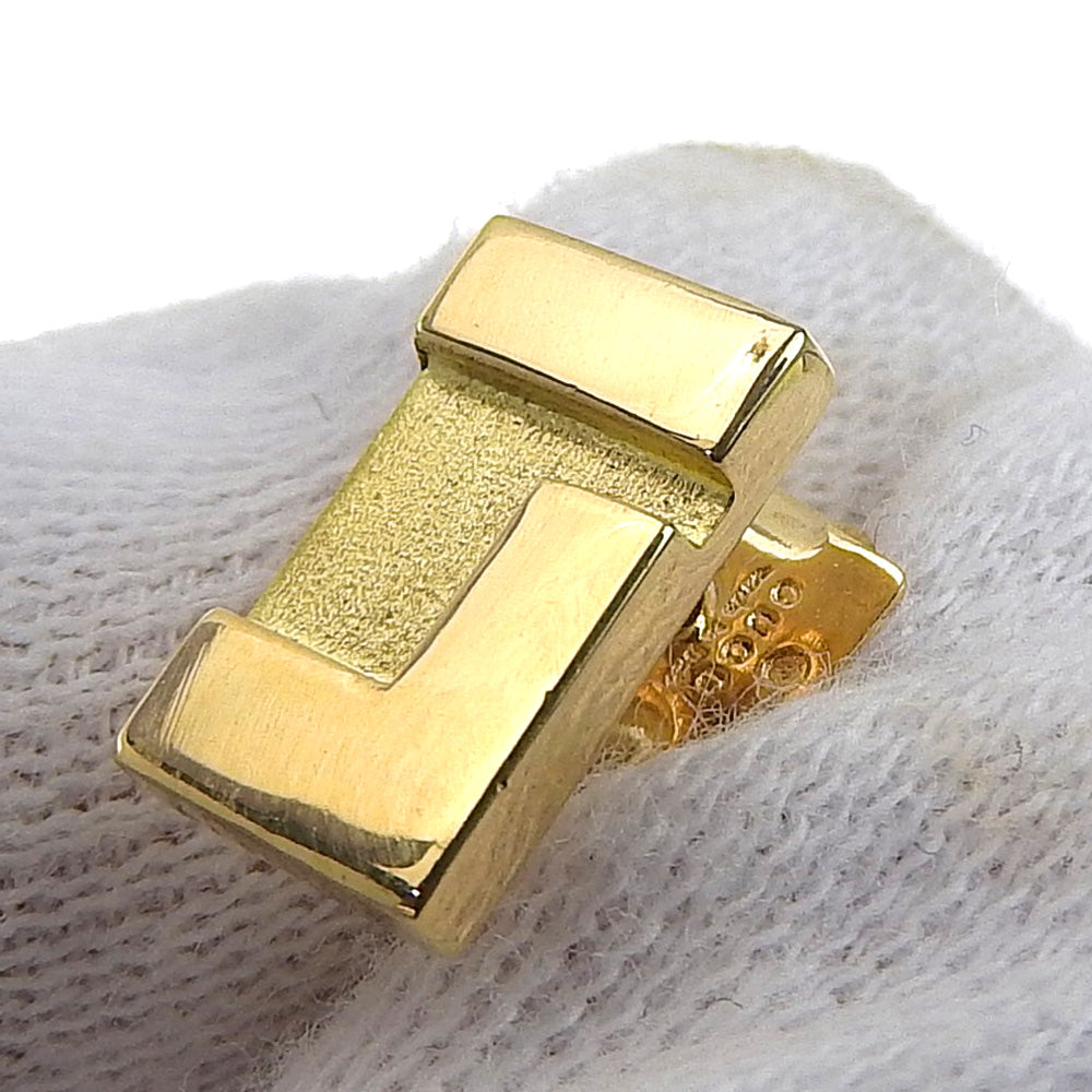 Authentic Gucci G Logo K18YG Yellow Gold Earring in Great Condition