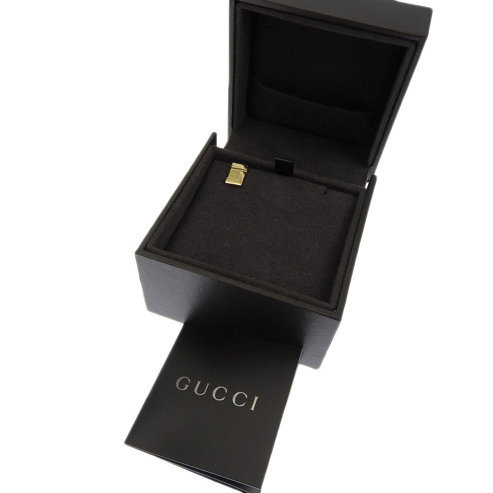 Authentic Gucci G Logo K18YG Yellow Gold Earring in Great Condition