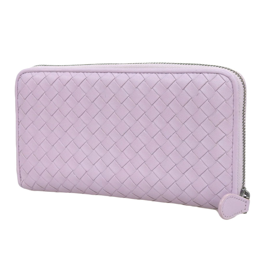 Bottega Veneta Intrecciato Leather Zip-Around Long Wallet