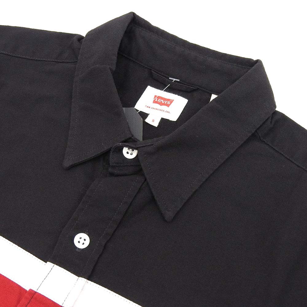 Levi's Cotton Polo Shirt Black Red White S