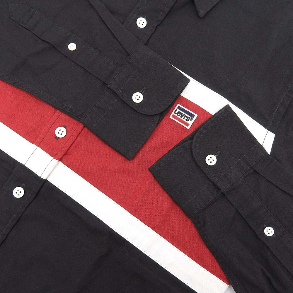 Levi's Cotton Polo Shirt Black Red White S