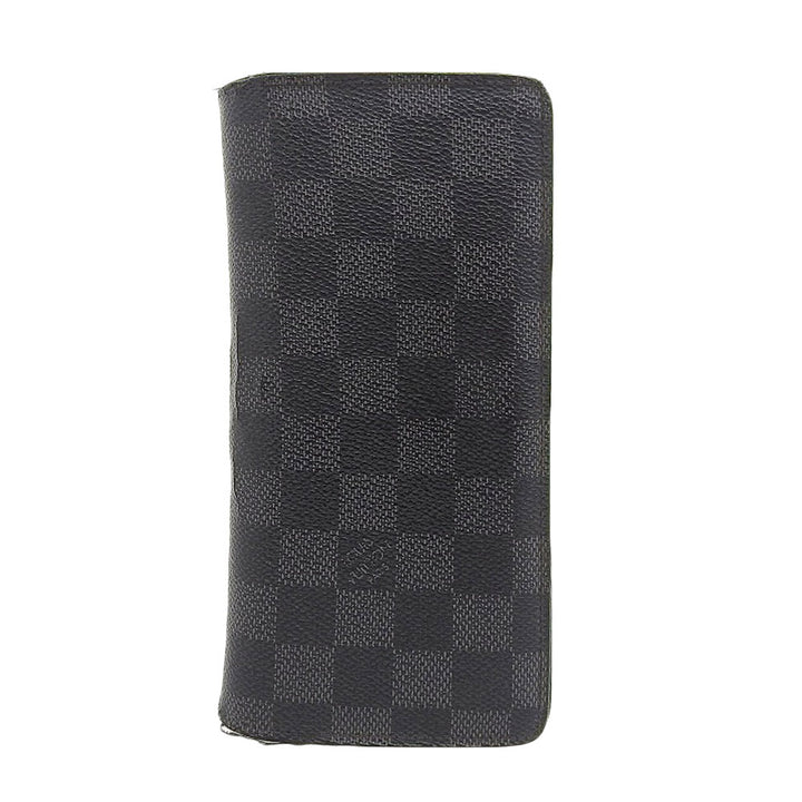 Louis Vuitton Damier Graphite Portefeuille Brazza Long Wallet N62665