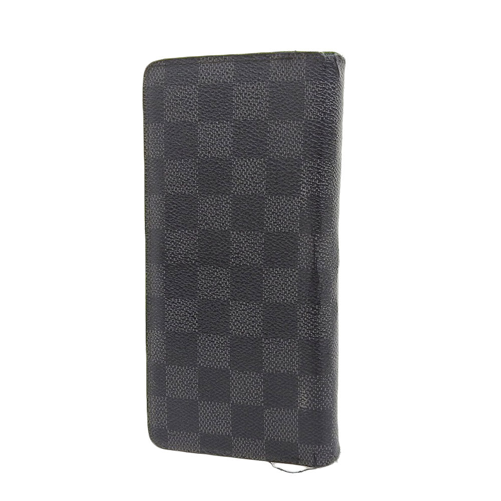 Louis Vuitton Damier Graphite Portefeuille Brazza Long Wallet N62665