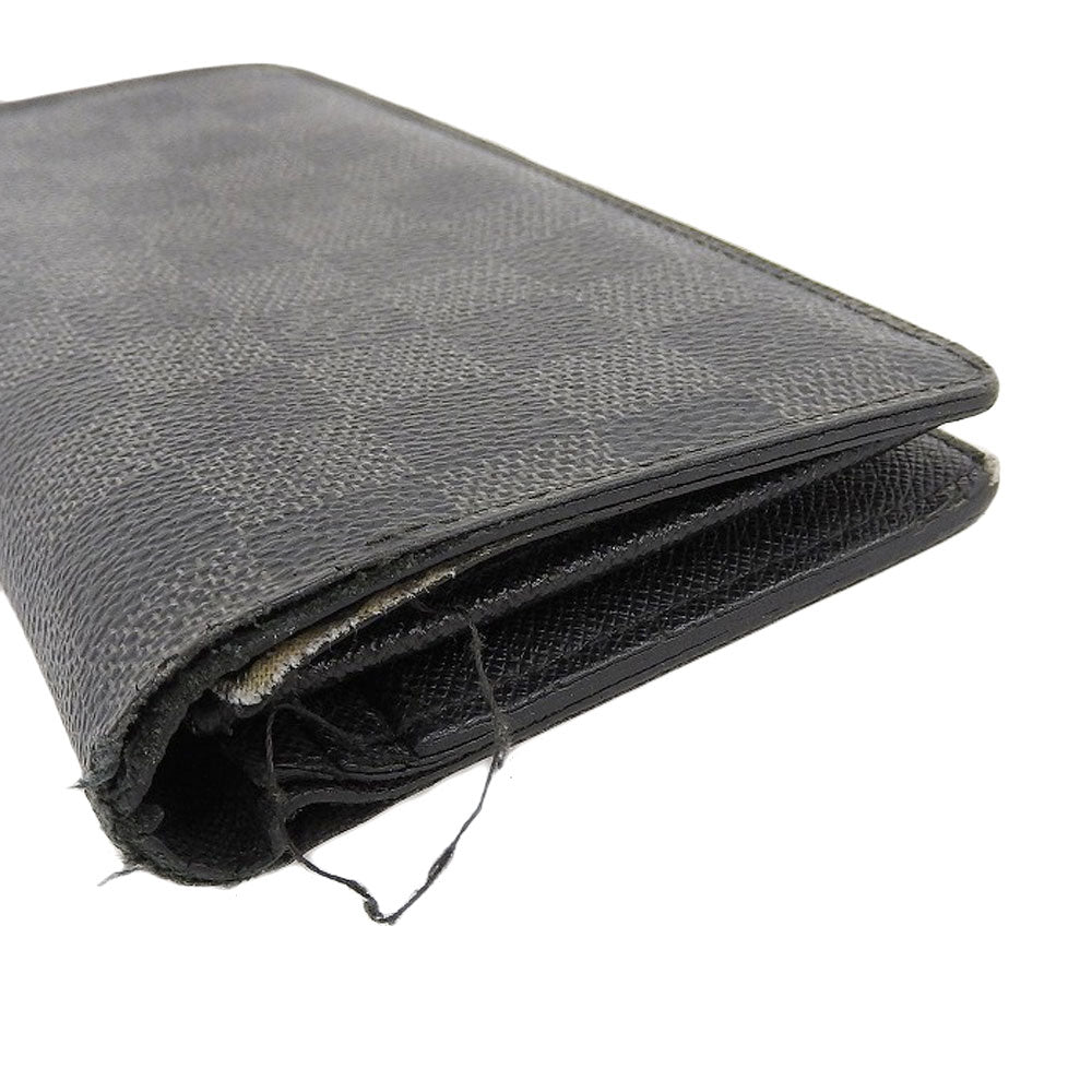 Louis Vuitton Damier Graphite Portefeuille Brazza Long Wallet N62665