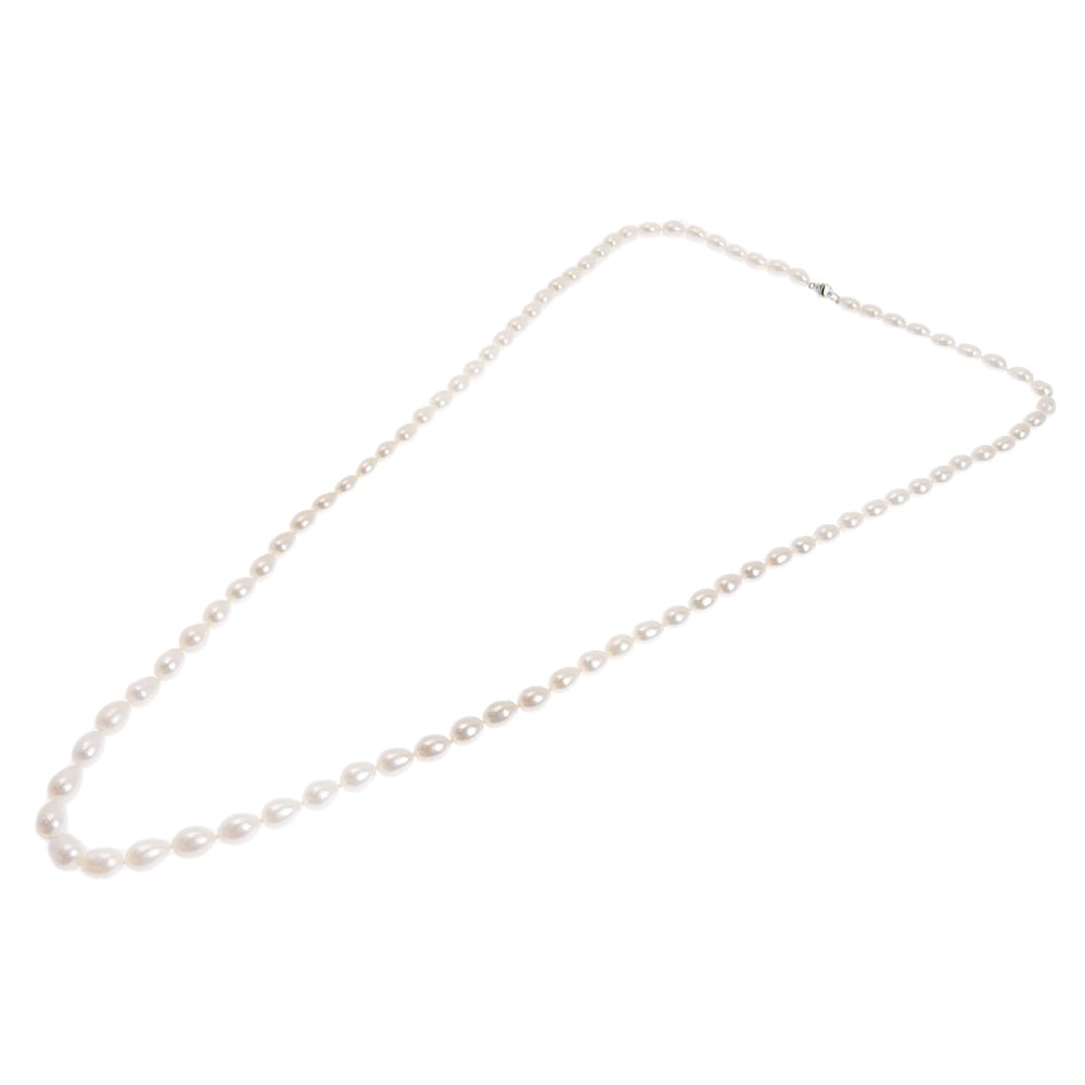 Silver 925 Freshwater Pearl Long Necklace in Great Condition