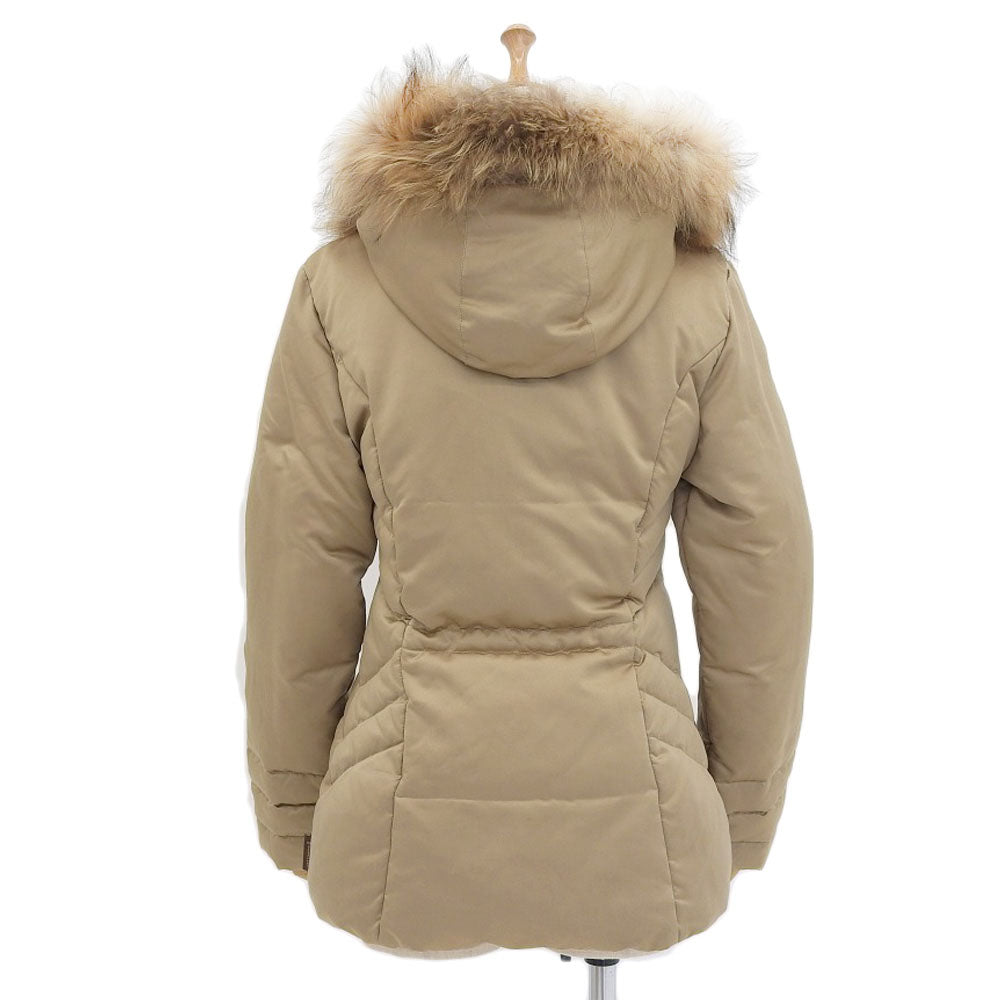 Moncler Down Jacket Fur Beige Women