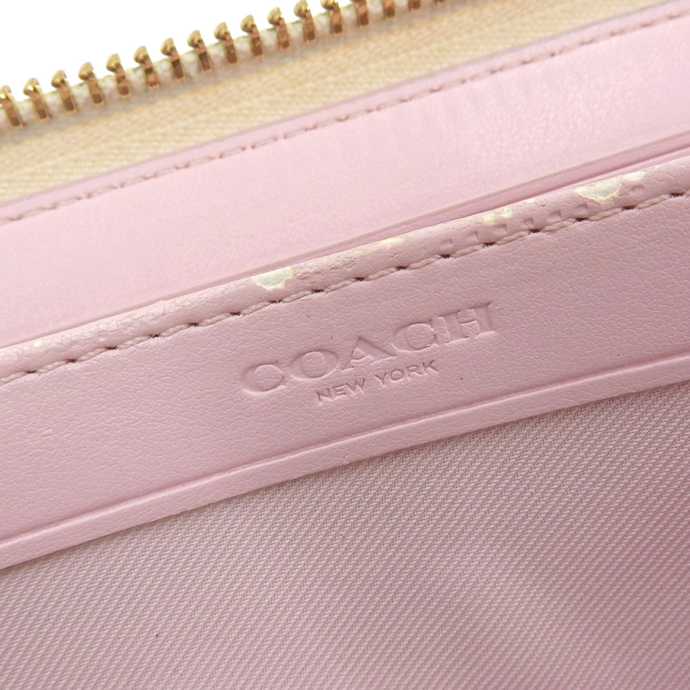 Coach Floral PVC Zip-Around Wallet 55881