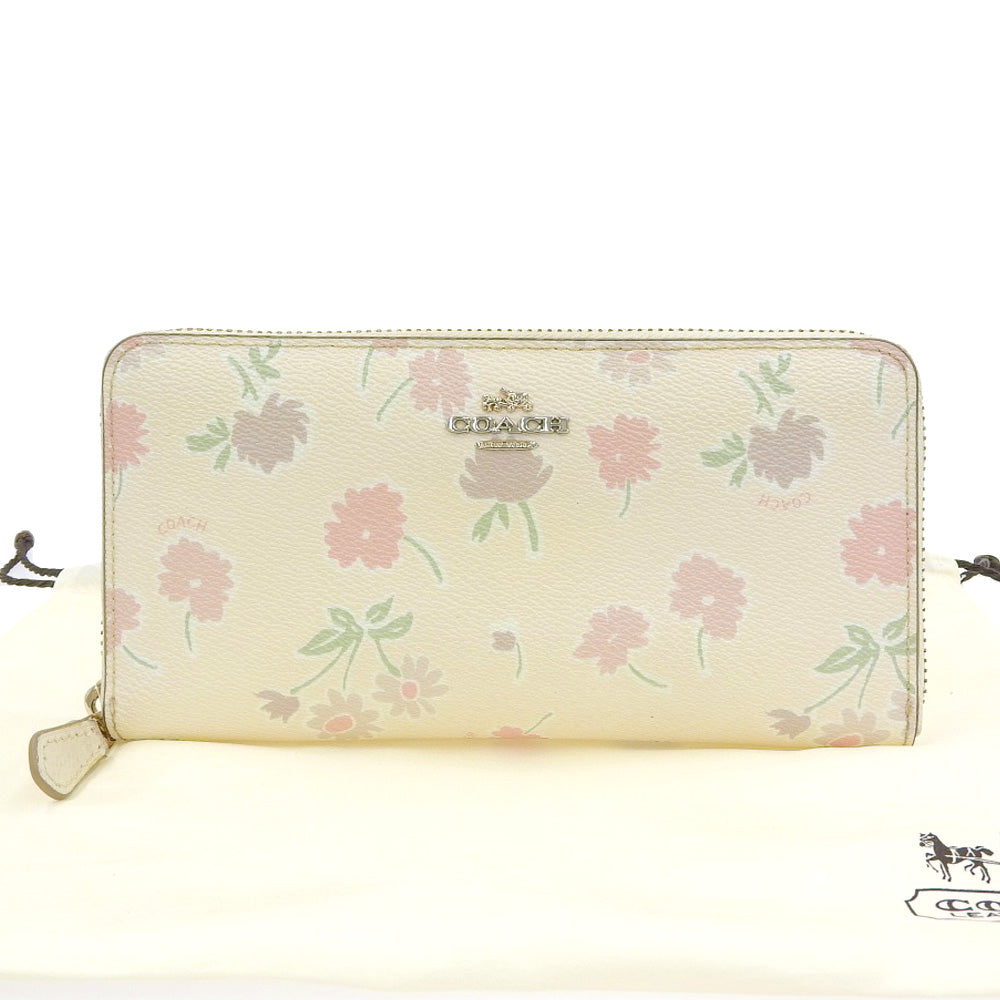 Coach Floral PVC Zip-Around Wallet 55881