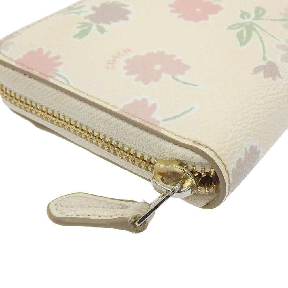 Coach Floral PVC Zip-Around Wallet 55881