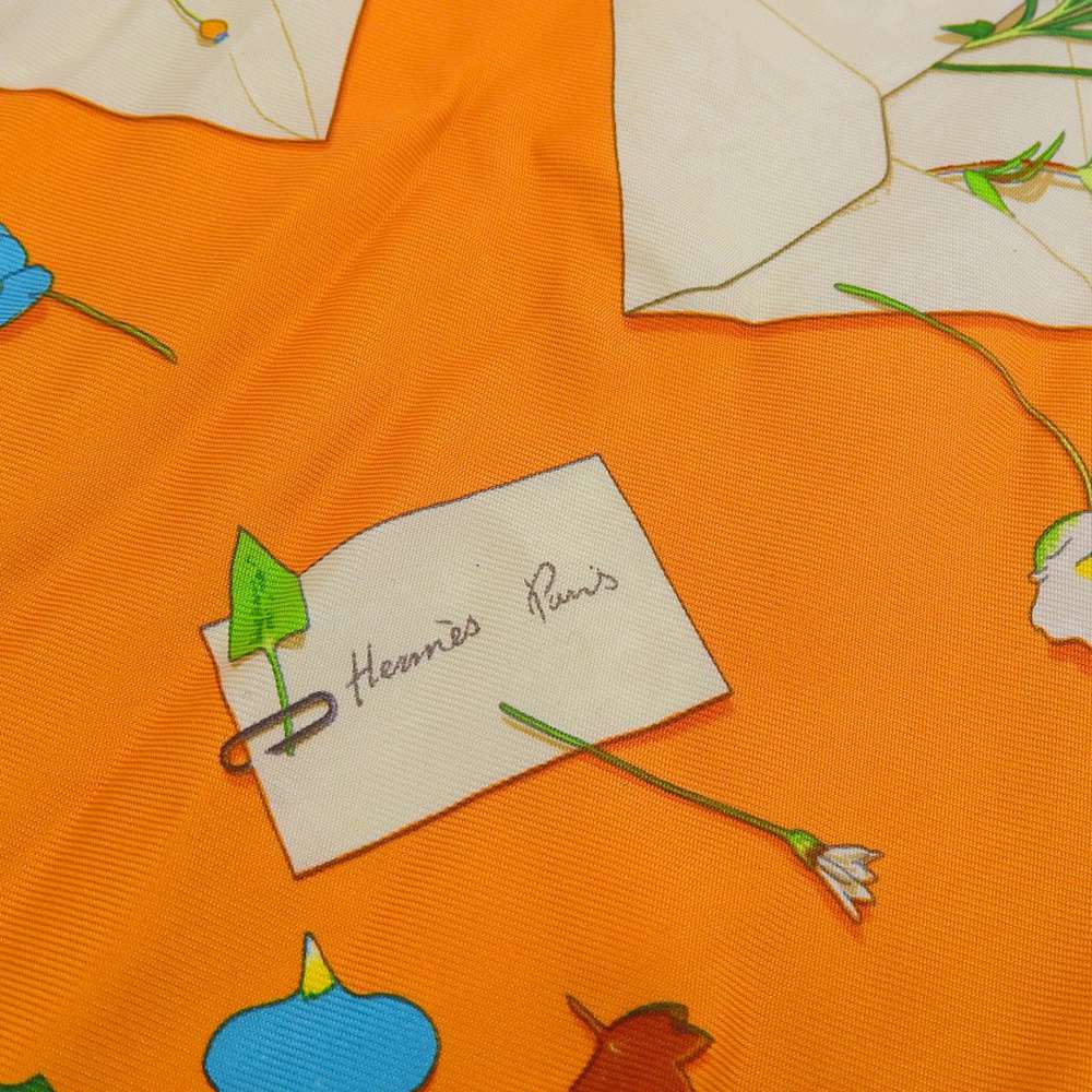 Hermes Silk Scarf Floral Design