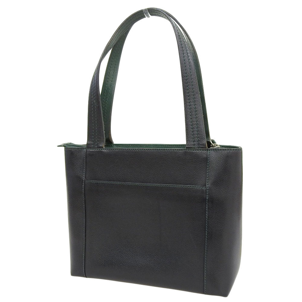 MORABITO Leather Shoulder Bag Tote Bag Black