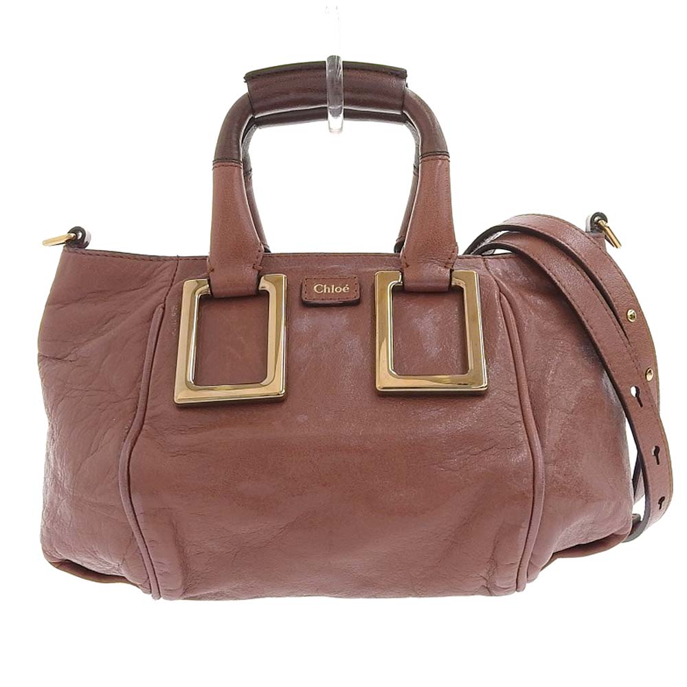 Chloe Ethel 2-Way Handbag Brown in Great Condition