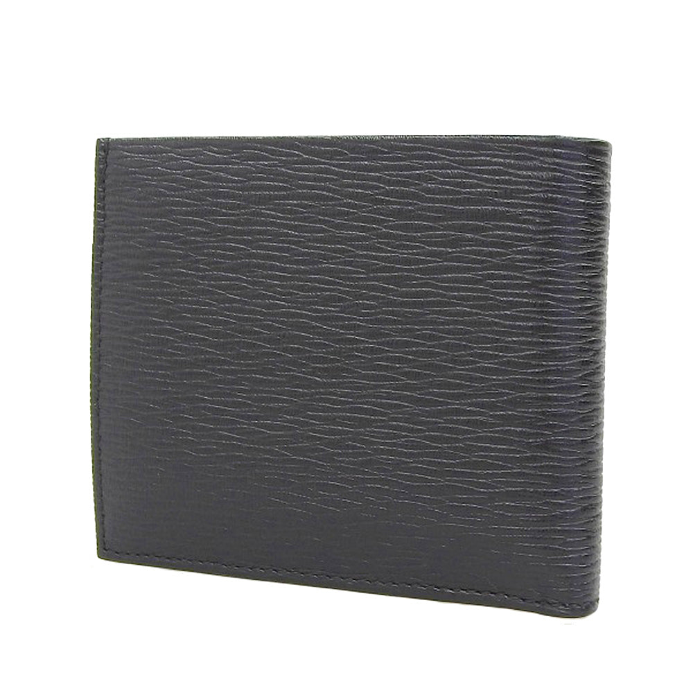 Salvatore Ferragamo Leather Bifold Wallet Black